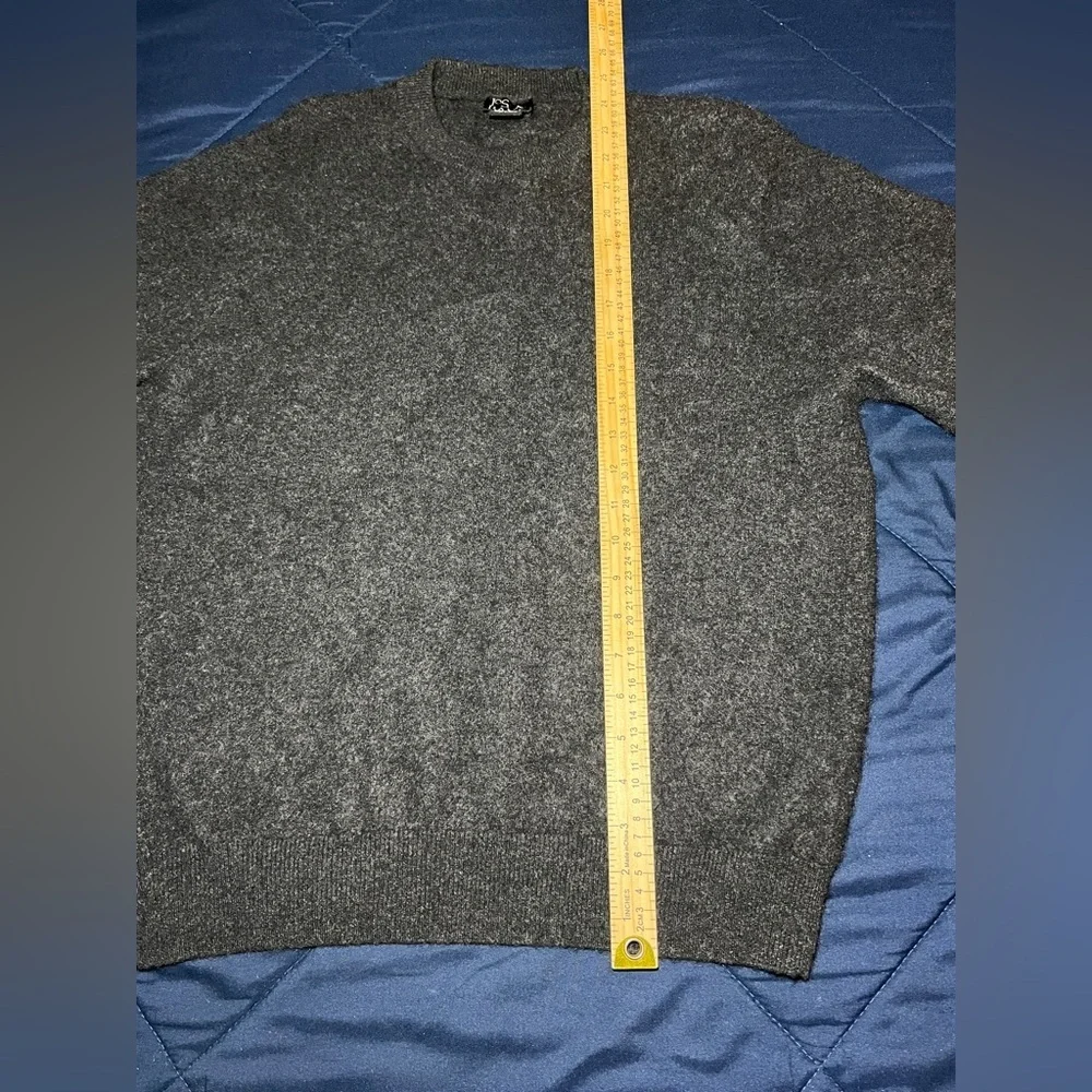 Jos. A. Bank Wool-Cashmere Crew Neck Sweater charcoal